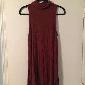 Rust Turtleneck Anthropologie Tunic